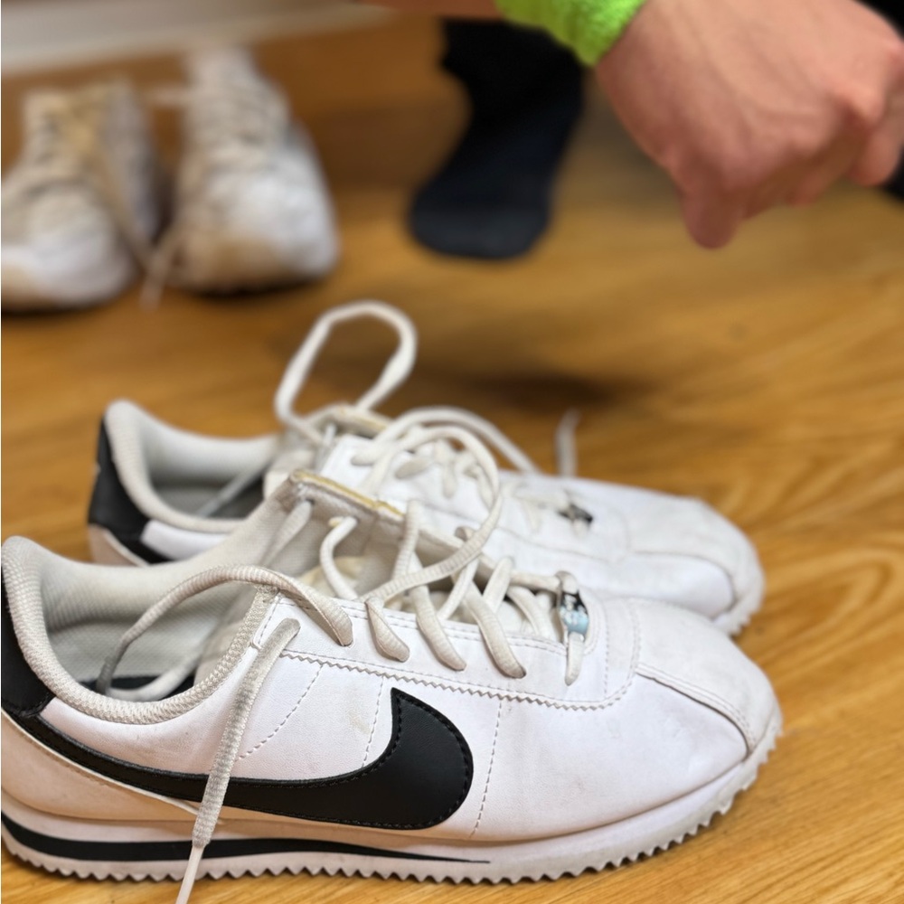 Nike White and Black Athletic Shoes